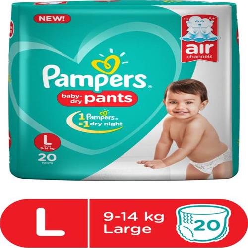 PAMPERS PANTS L(9-14)Kg 20 PANTS